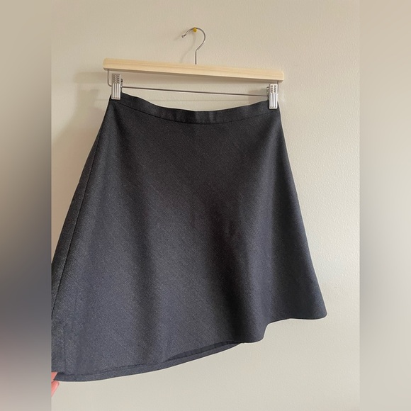 Theory Charcoal A-Line Skirt, Size 2 - Picture 3 of 7